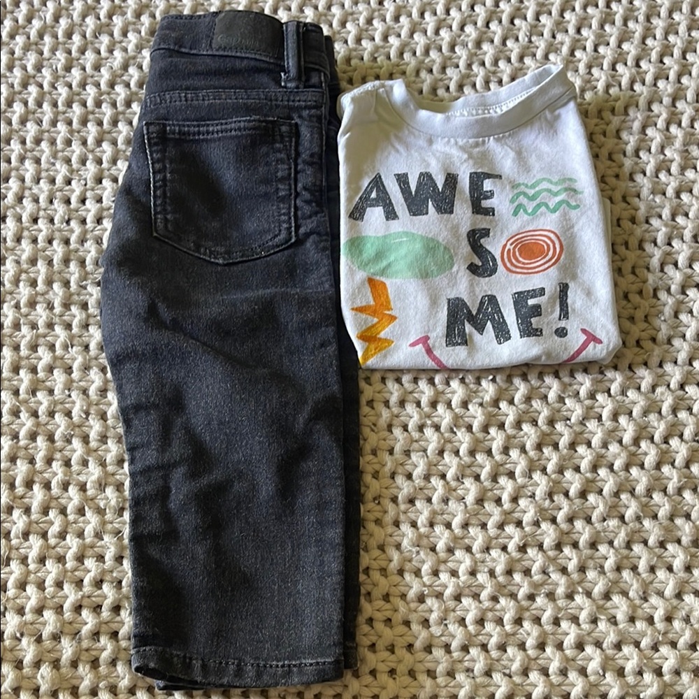 GAP Bundle, GAP Jeans and a Gymboree T Shirt 18-24 Months